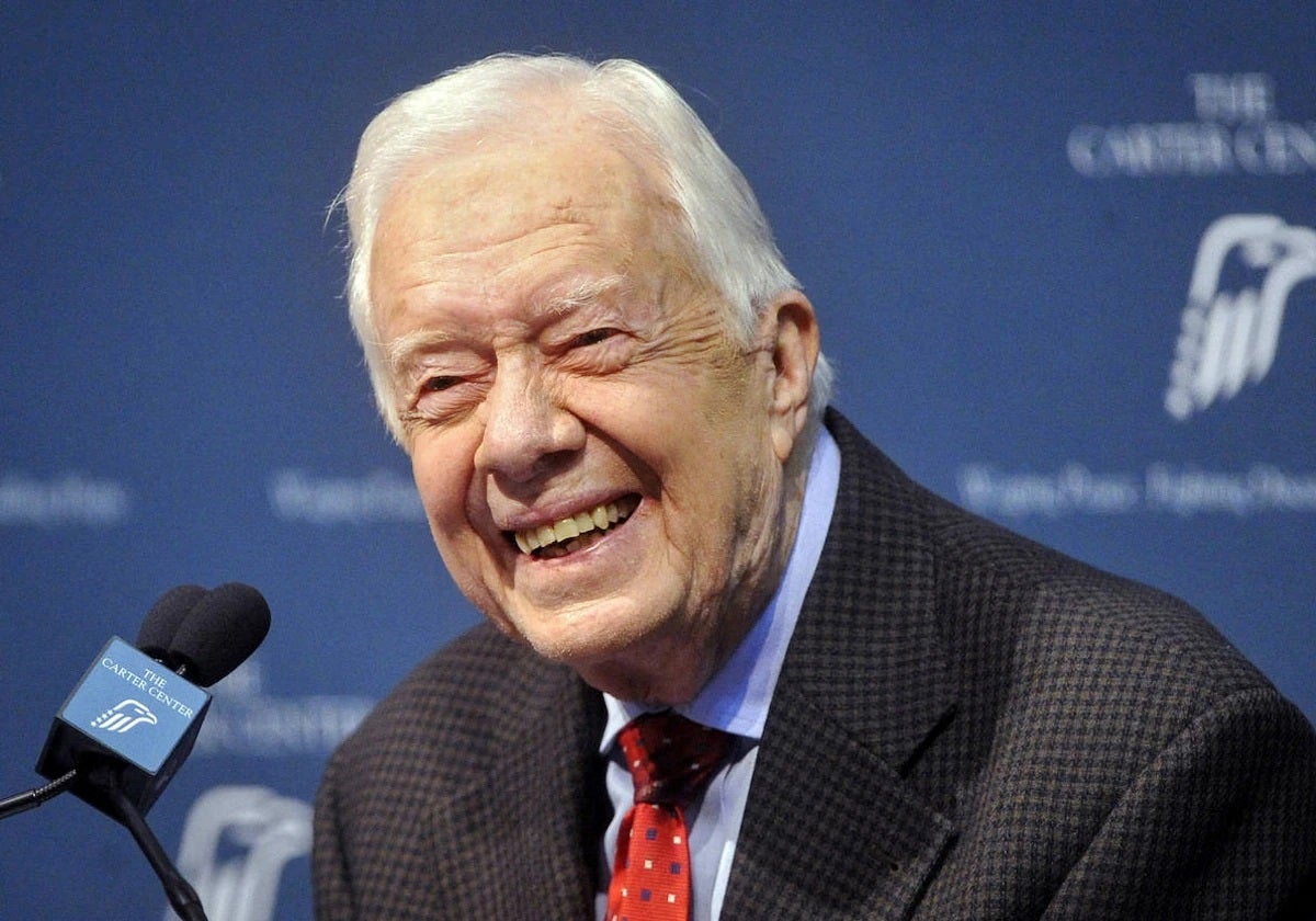 El ahora fallecido Jimmy Carter