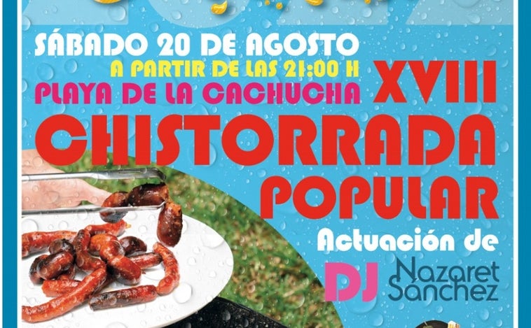 La Chistorrada popular regresa este sábado día 20 a la playa de La Cachucha