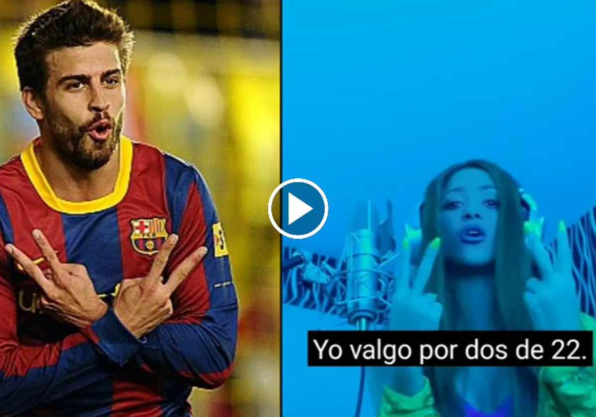 El gesto de goles que Piqué dedicaba a Shakira