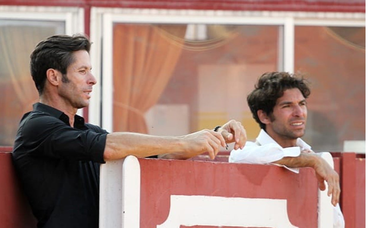 José Antonio y Cayetano durante el entrenamiento.