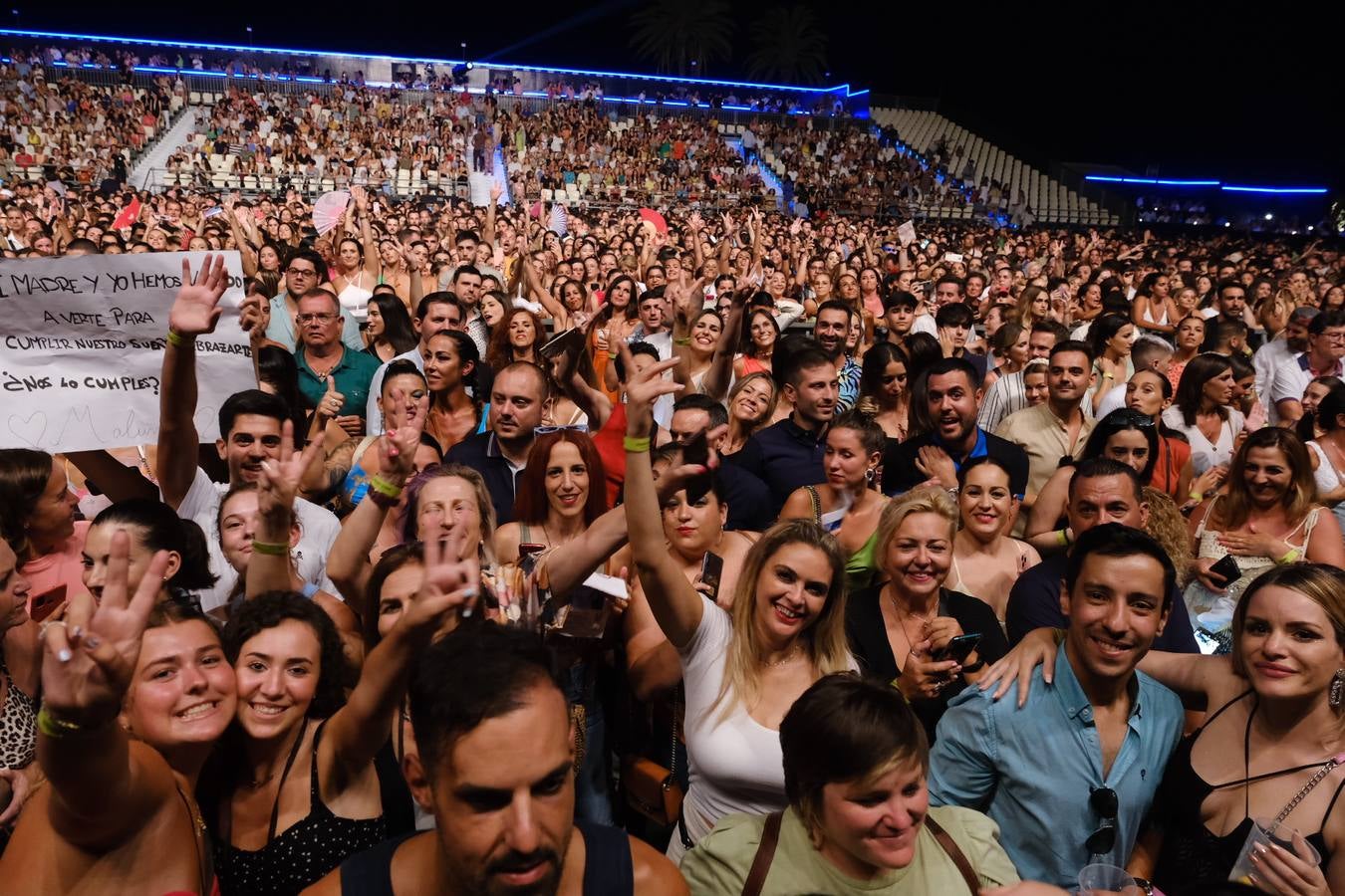 El huracán Maluma arrasa en el Concert Music de Chiclana