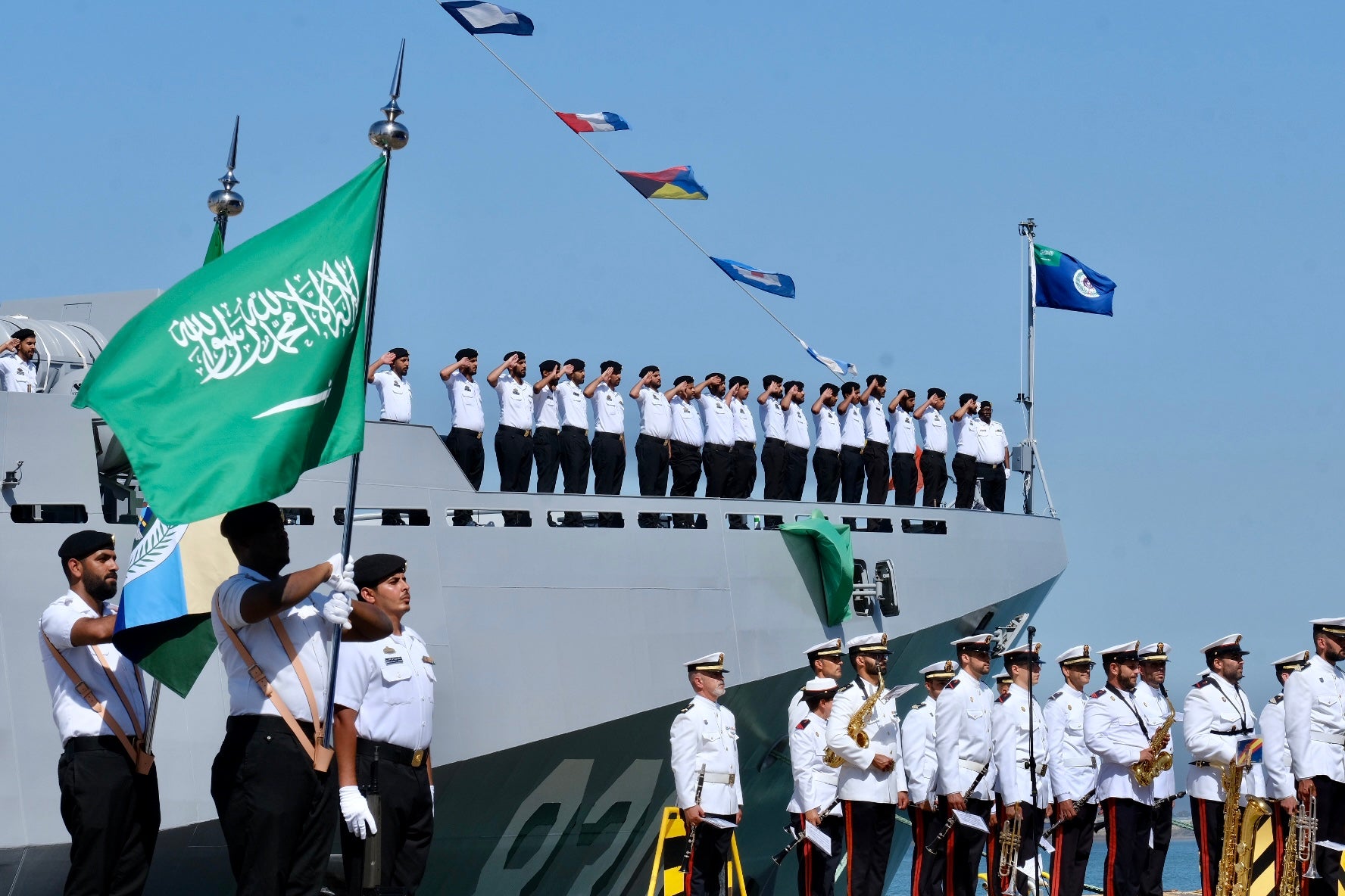 En imágenes: Navantia entrega a Arabia Saudí la segunda corbeta construida en Bahía de Cádiz