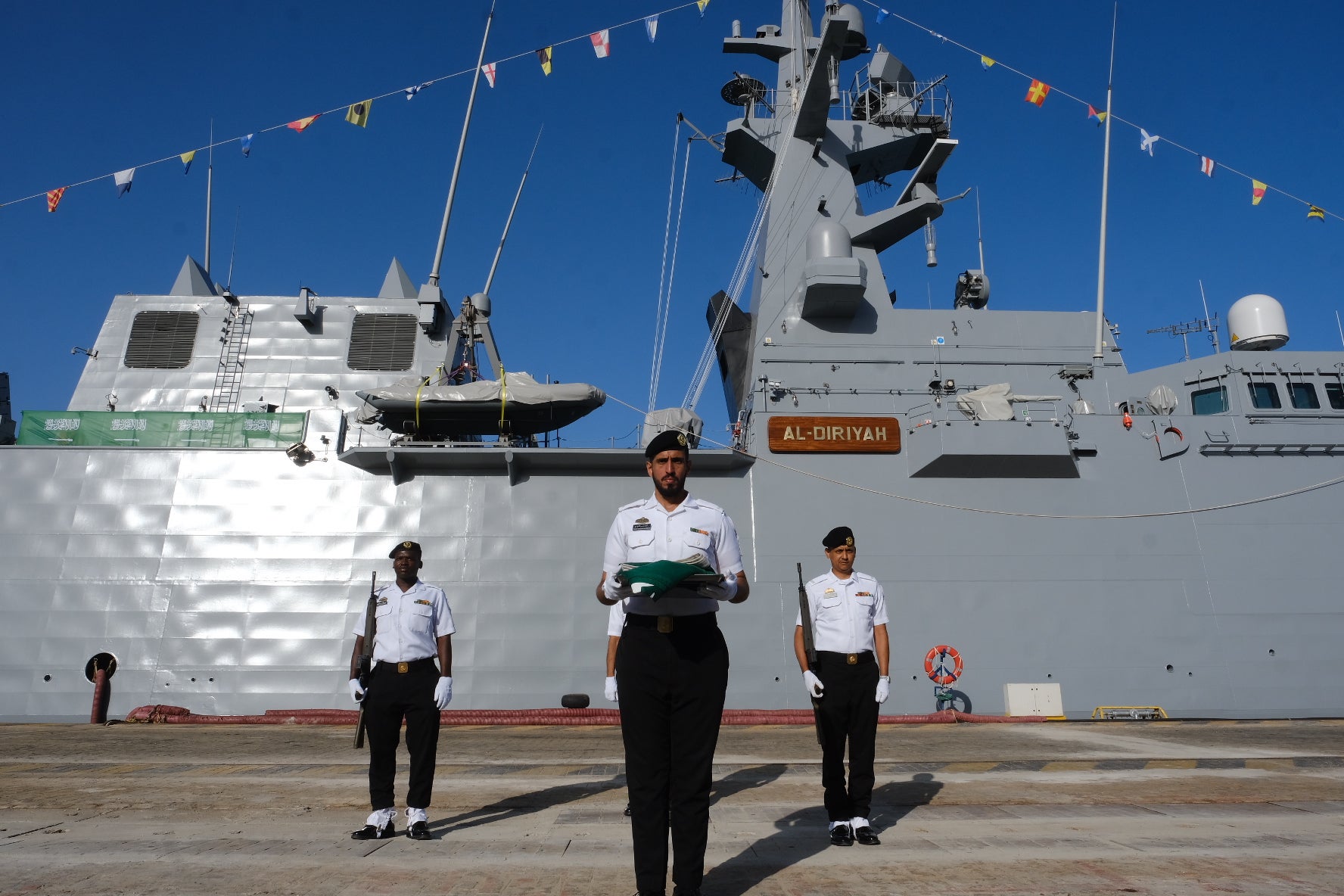 En imágenes: Navantia entrega a Arabia Saudí la segunda corbeta construida en Bahía de Cádiz