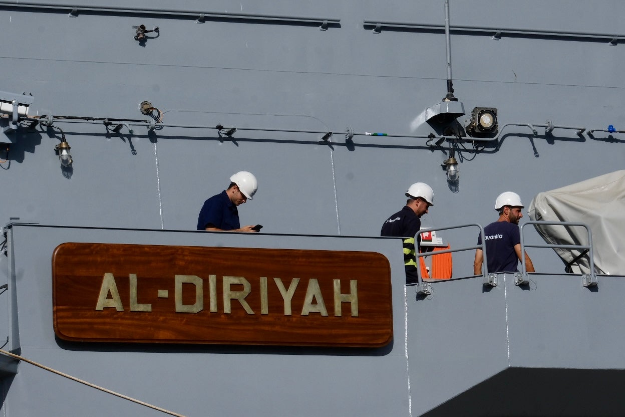 En imágenes: Navantia entrega a Arabia Saudí la segunda corbeta construida en Bahía de Cádiz