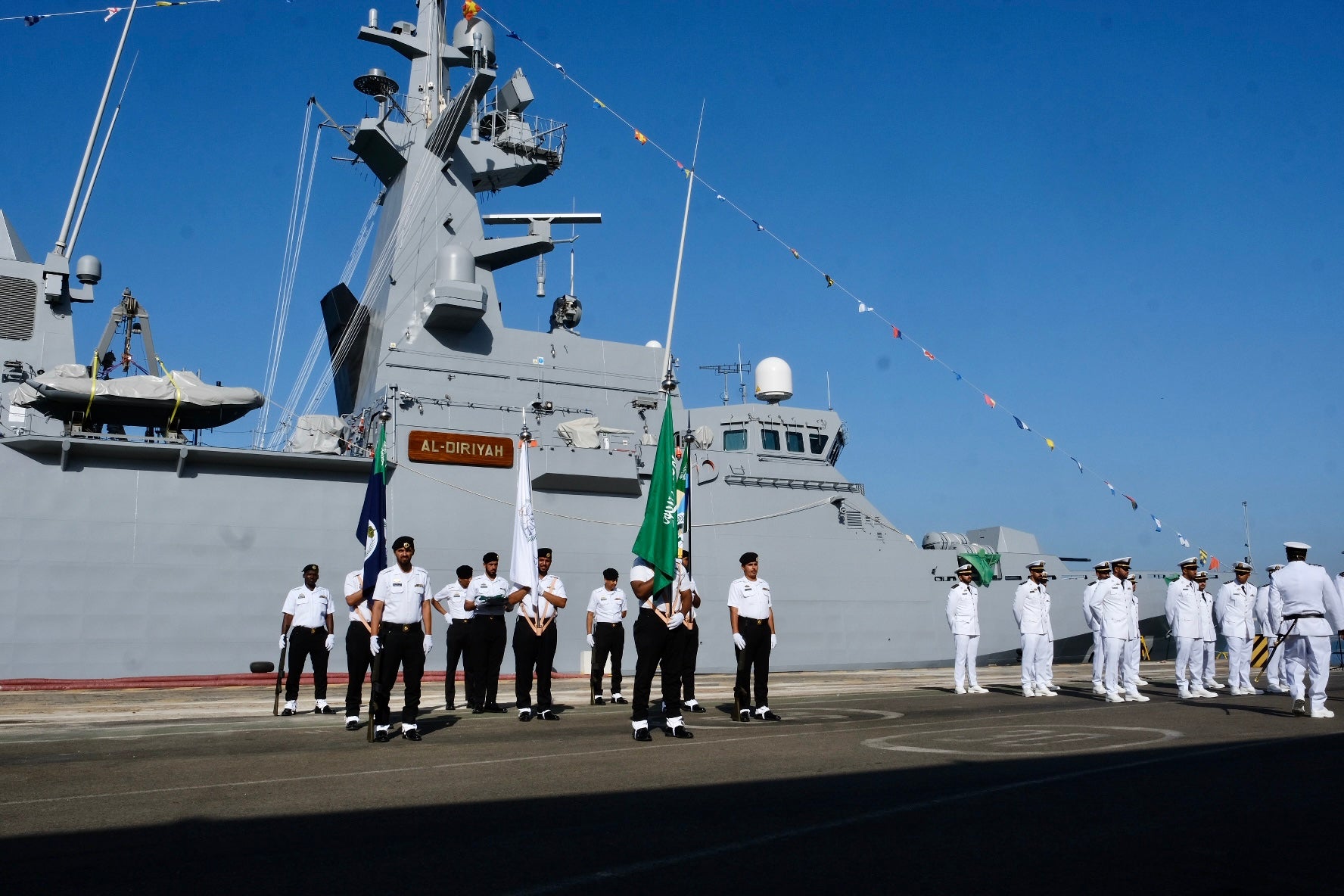 En imágenes: Navantia entrega a Arabia Saudí la segunda corbeta construida en Bahía de Cádiz