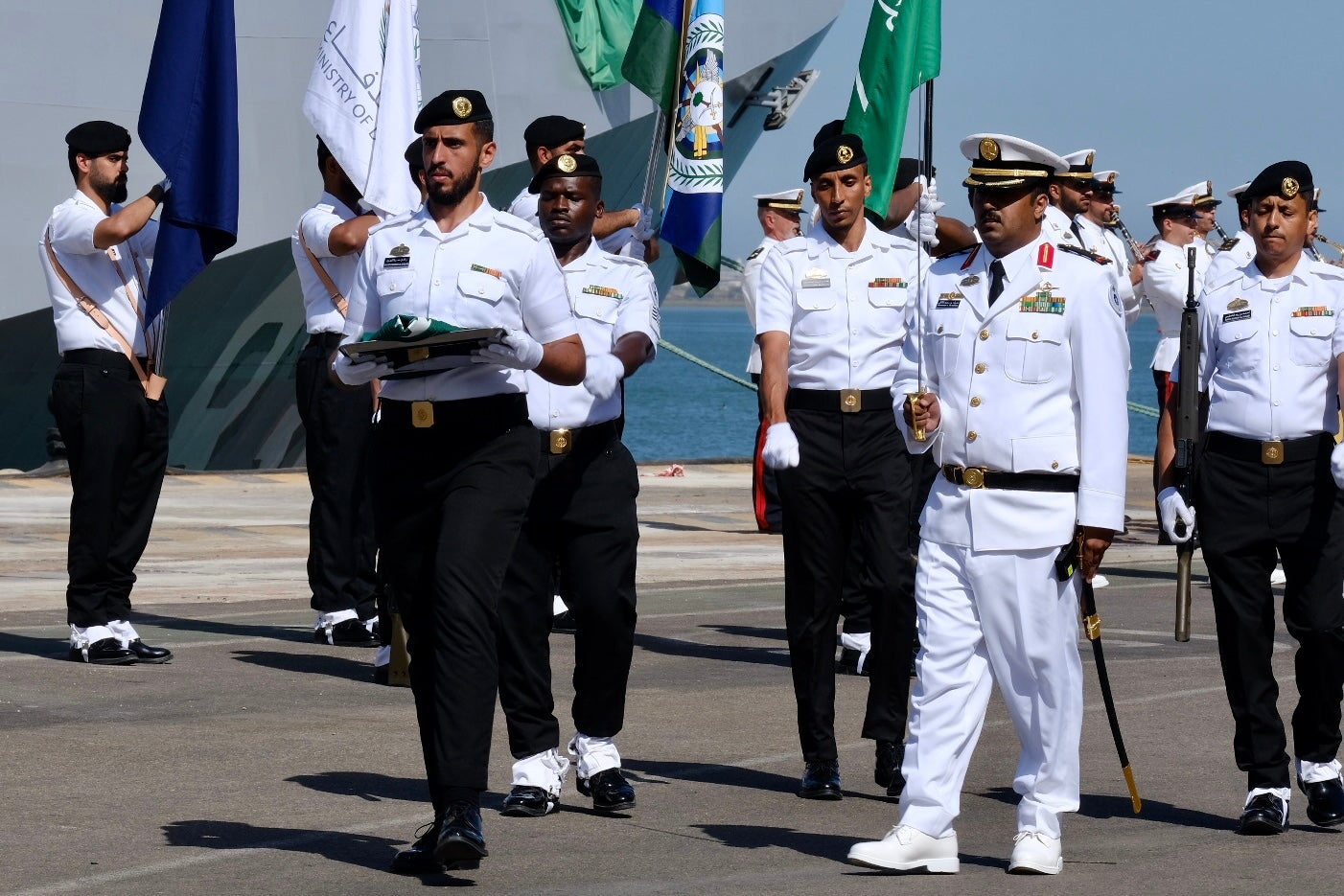 En imágenes: Navantia entrega a Arabia Saudí la segunda corbeta construida en Bahía de Cádiz