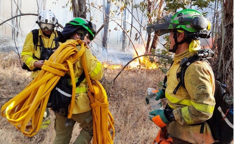 Declarado un incendio en el paraje Sierra Carbonera en La Línea