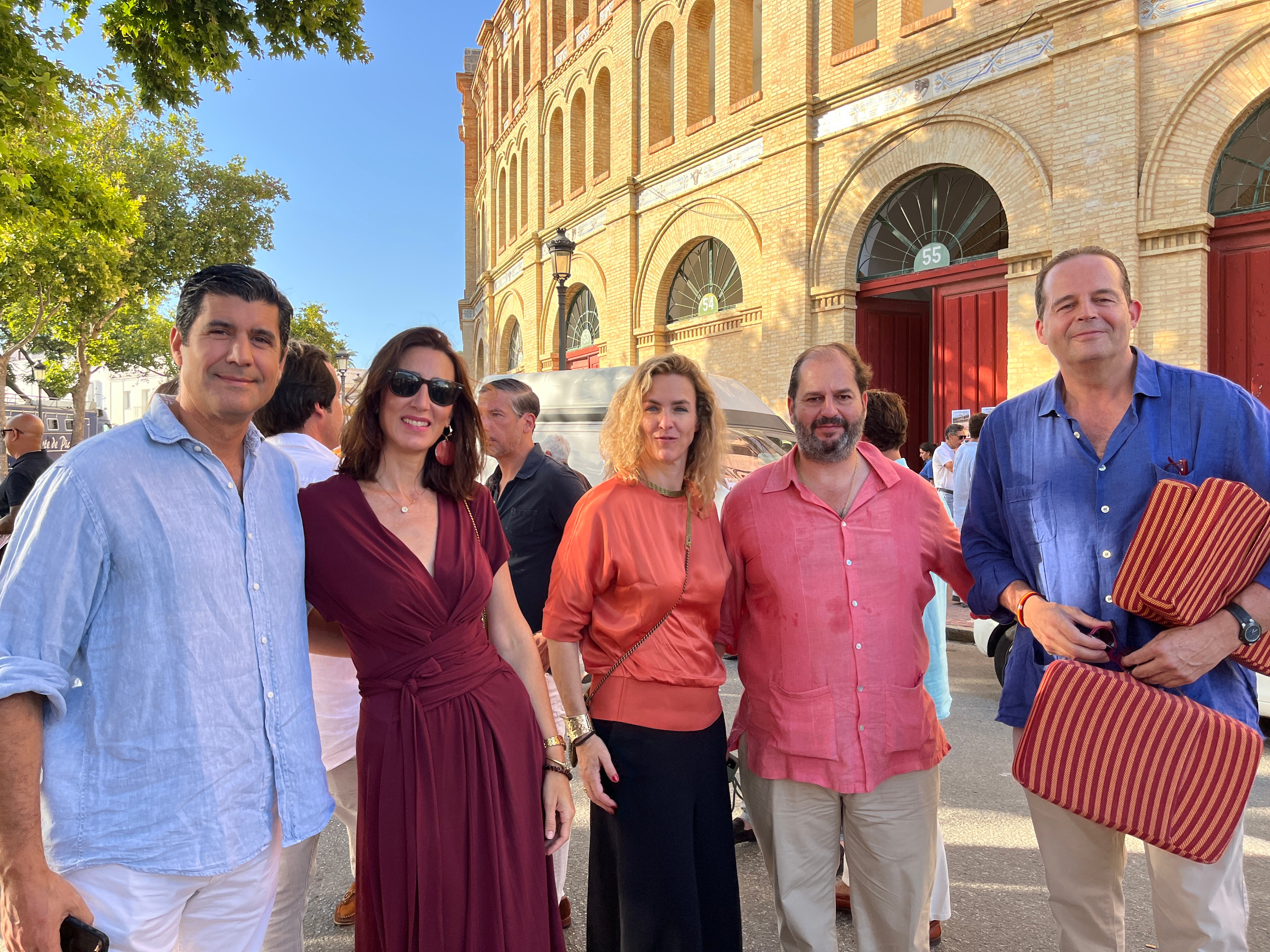 Julián Grande, Teresa Domecq, Hermine Daucik, Fernando Sainz y Michi Primo de Rivera.