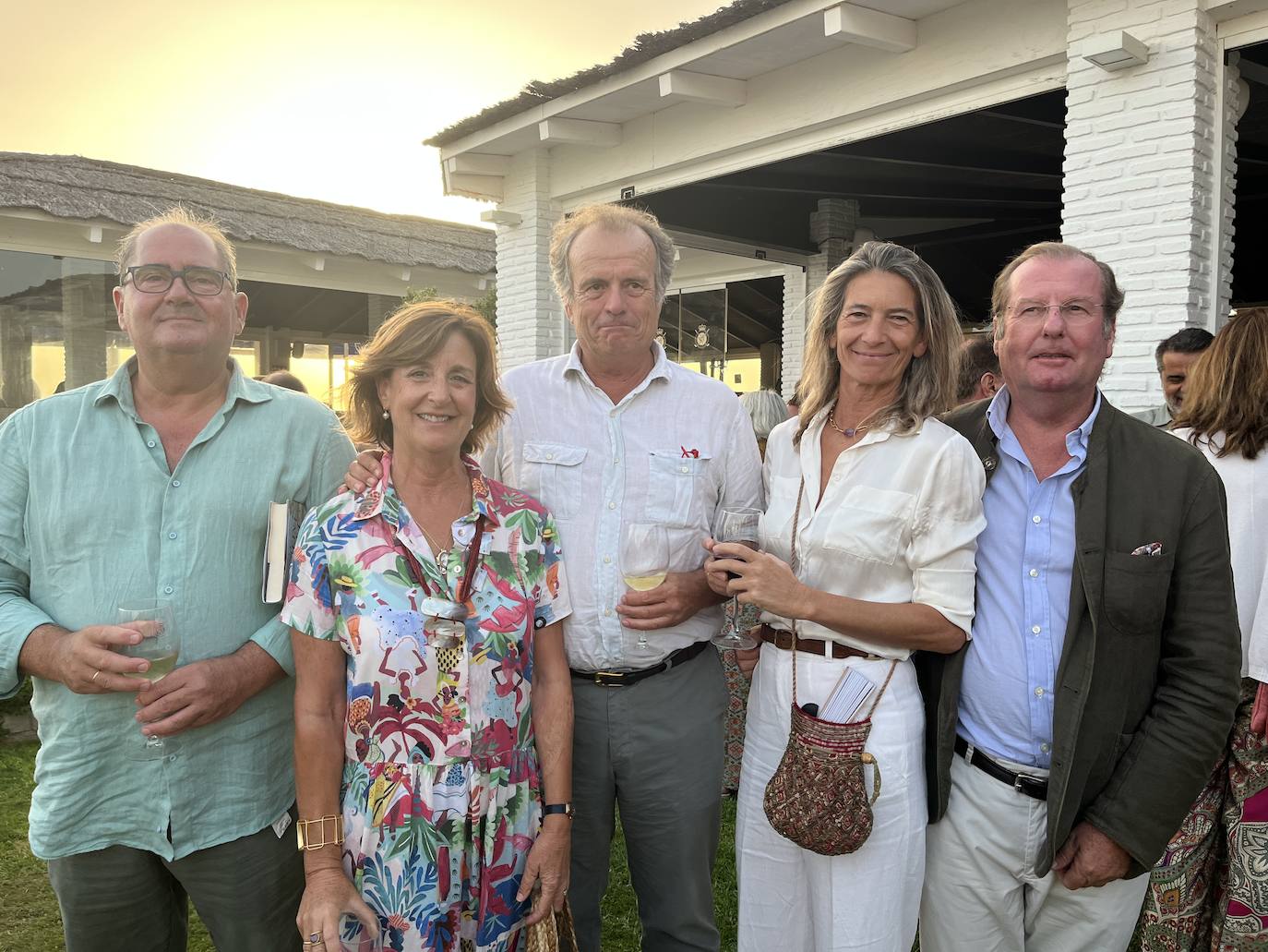 Pedro Alarcón, Conde de Gálvez, Inara Cuviles Ricca, Condesa de Gálvez, Alfonso Osborne, Danuxia Enciso y Antonio Osborne