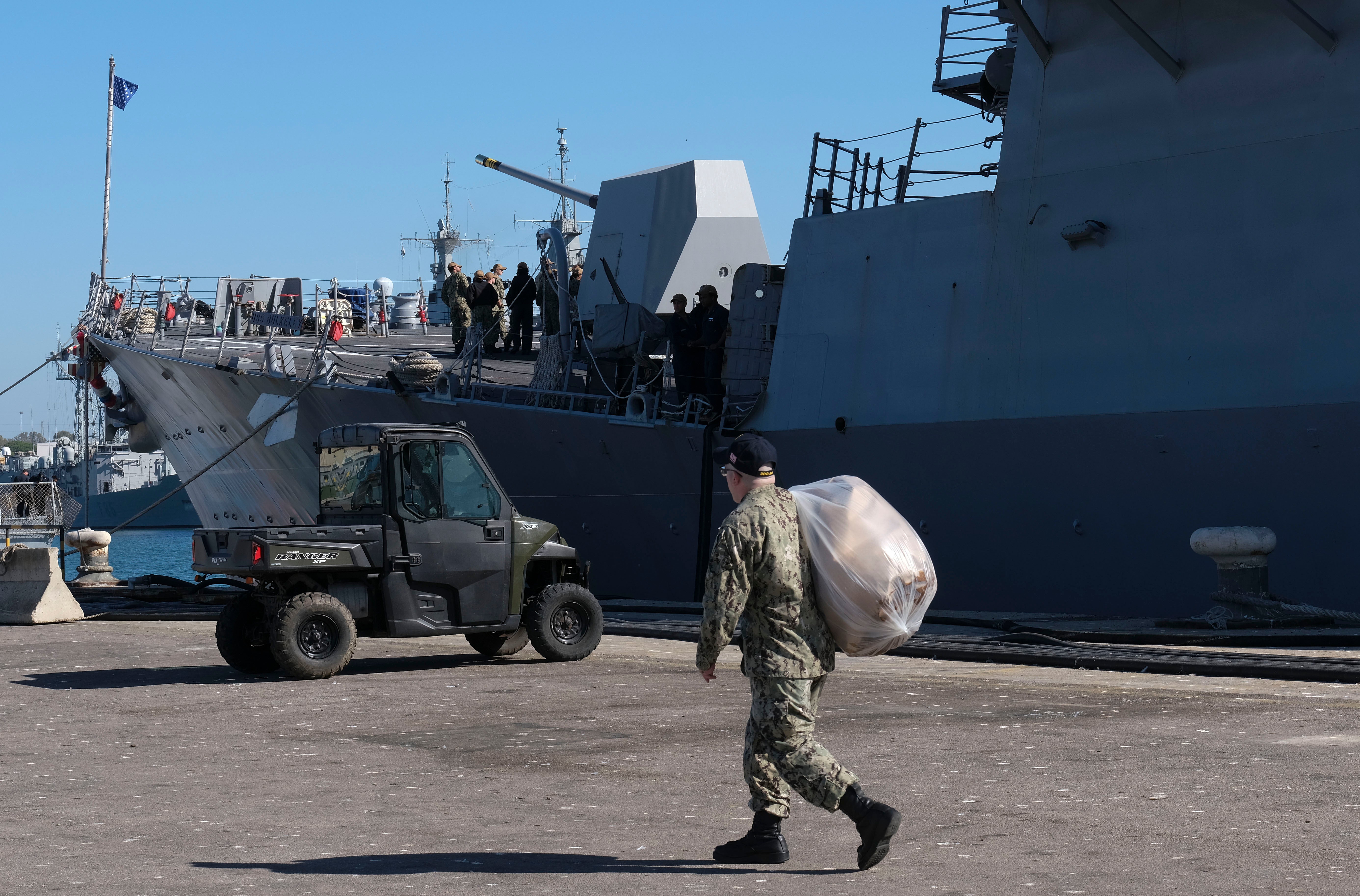 Fotos: la llegada del destructor norteamericano USS Bulkeley a la base de Rota