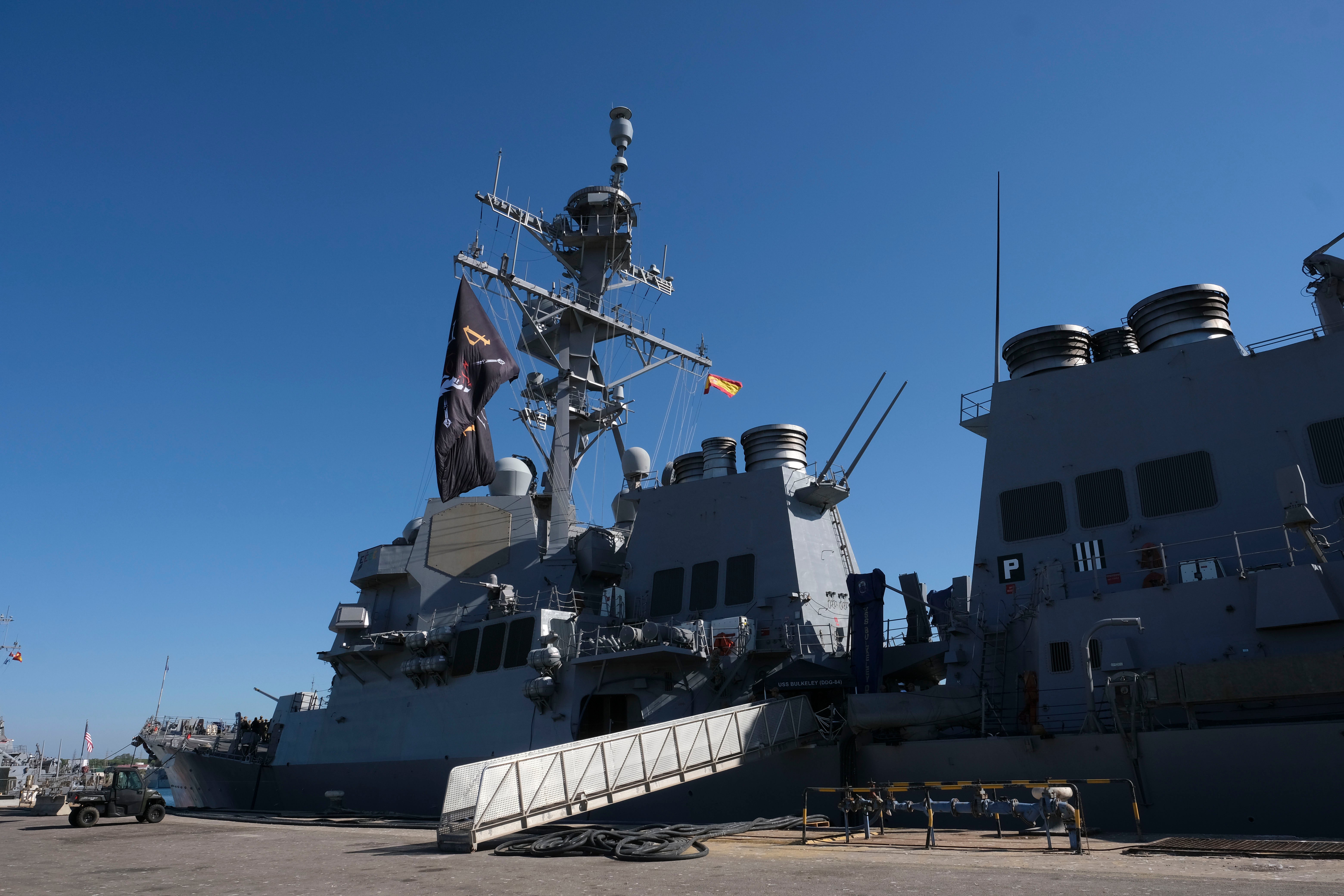 Fotos: la llegada del destructor norteamericano USS Bulkeley a la base de Rota