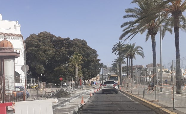 Obras en La Caleta.