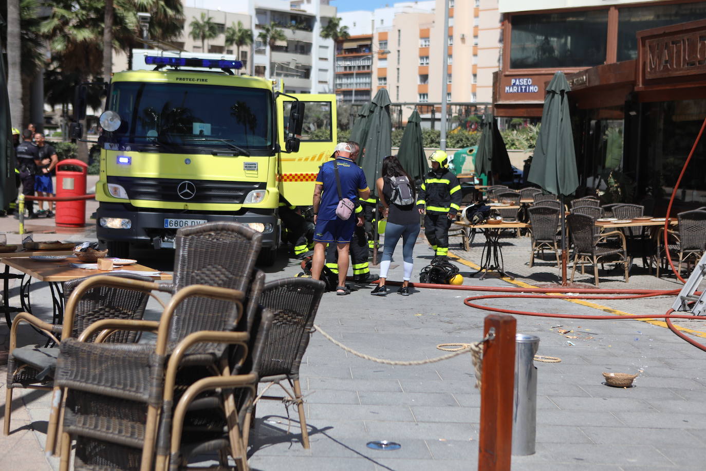 Así ha quedado La Parrilla de Matilde tras el incendio en el local