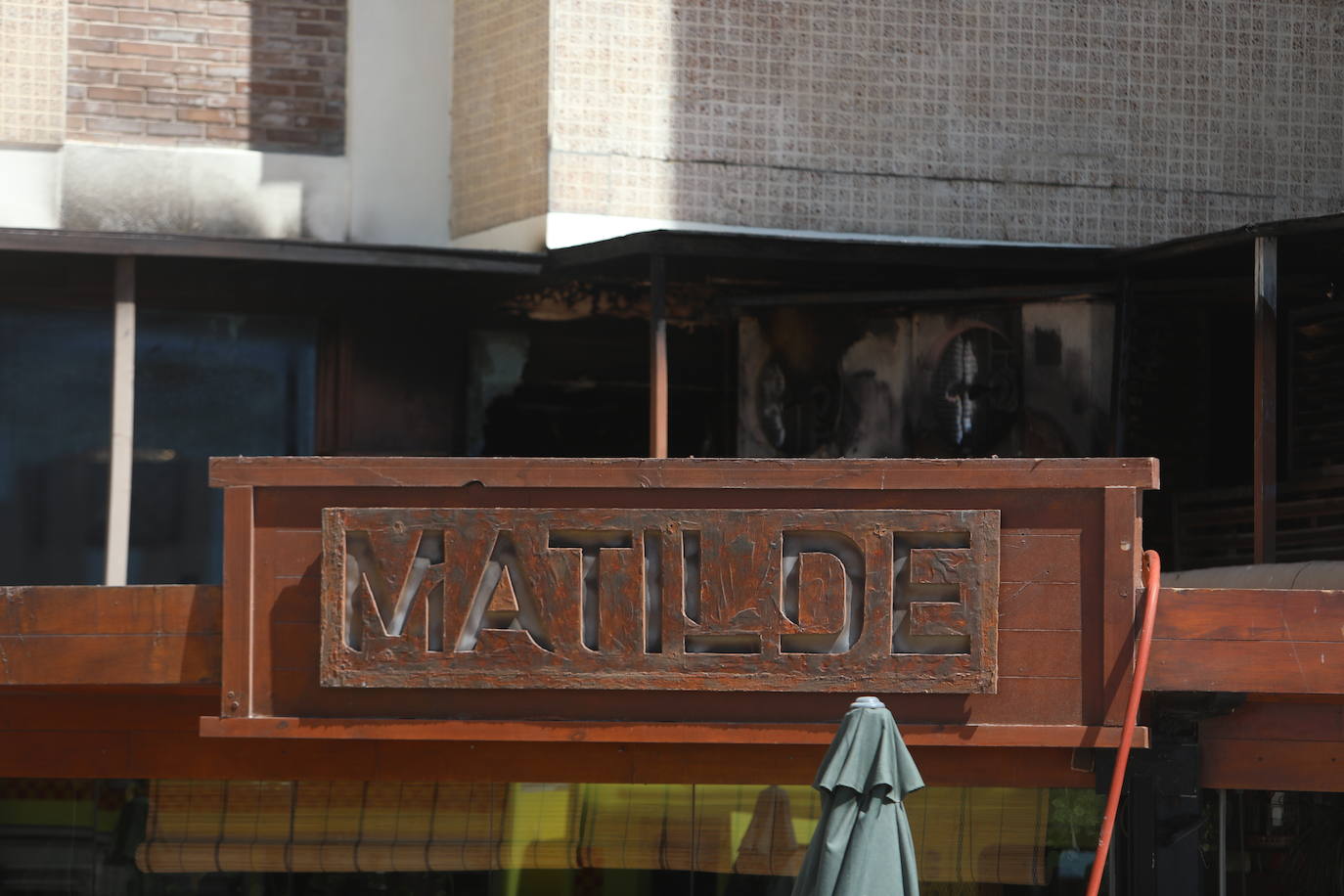 Así ha quedado La Parrilla de Matilde tras el incendio en el local
