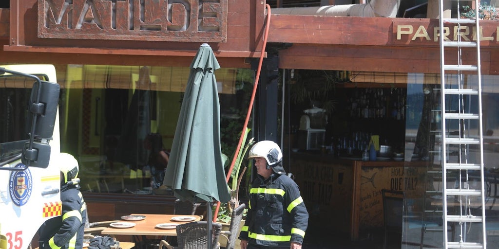 Así ha quedado La Parrilla de Matilde tras el incendio en el local