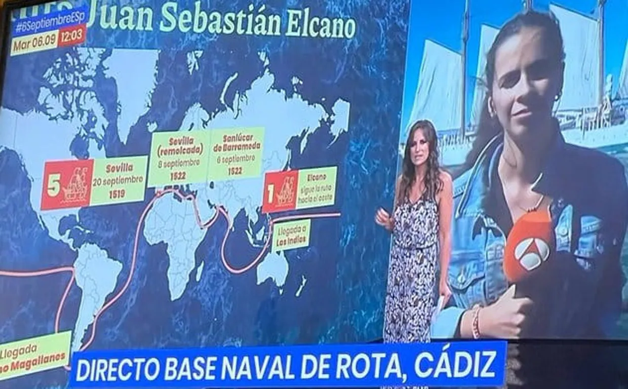 Elcano cruzó el canal de Suez hace 500 años: un error en la ruta de la expedición en televisión que se hace viral