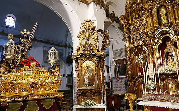 El paso del Nazareno de Santa María ya está preparado para la Magna