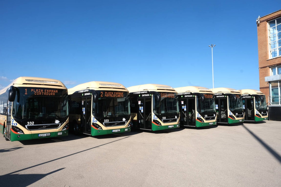 Fotos: Así son los nuevos autobuses híbridos de Cádiz