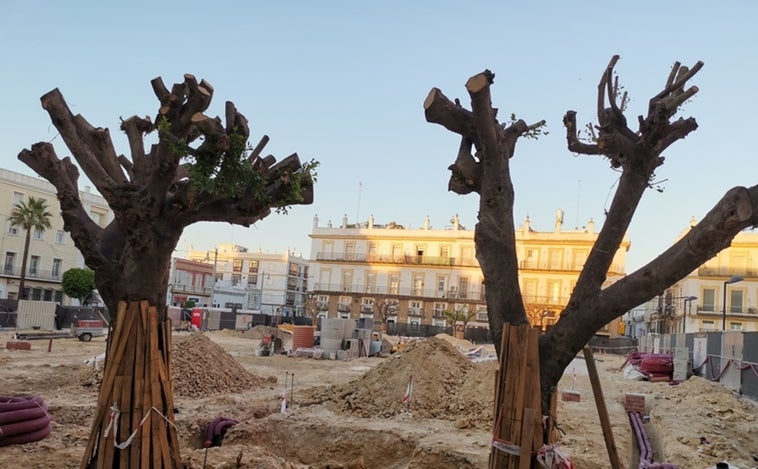 Nuevo retraso en las obras de la plaza del Rey en San Fernando