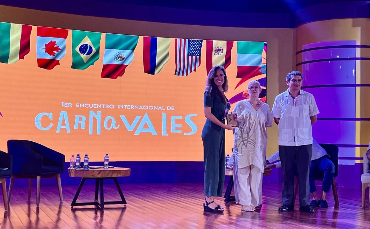 Lola Cazalilla, en el encuentro celebrado en Mérida.