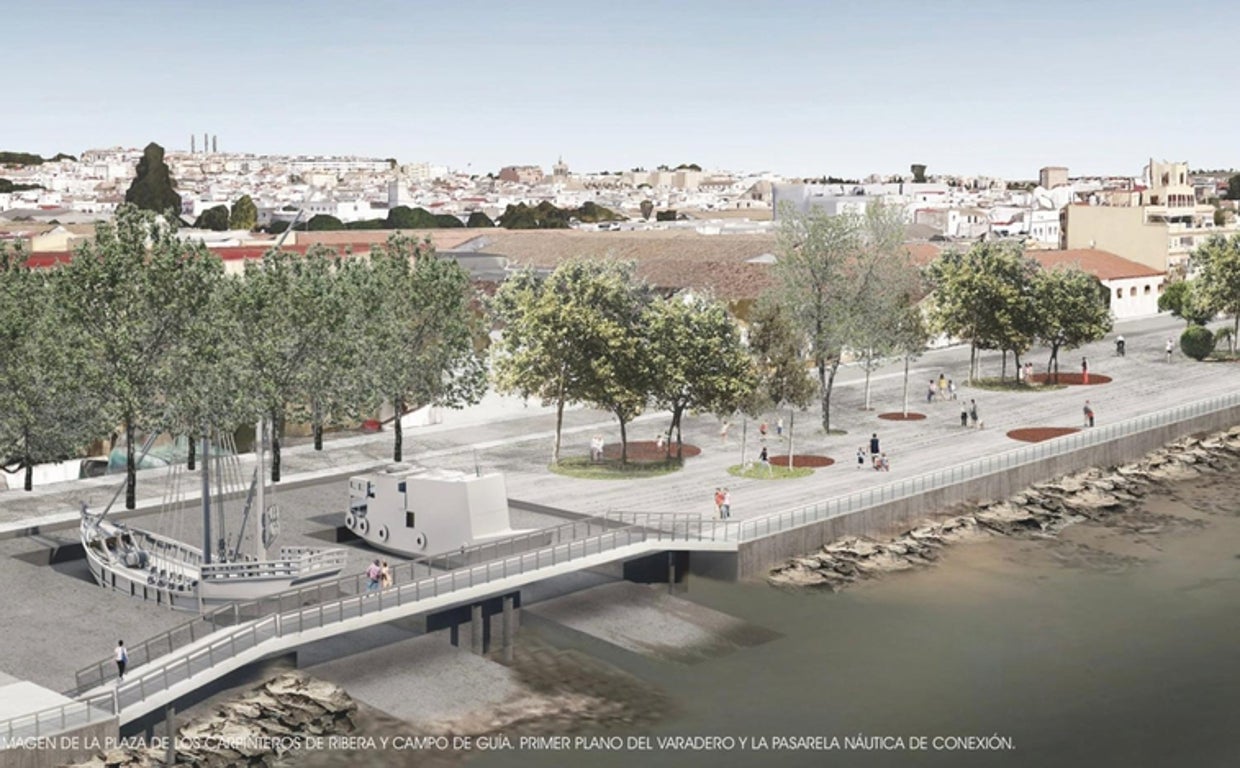 El último paso para la construcción del paseo fluvial en El Puerto