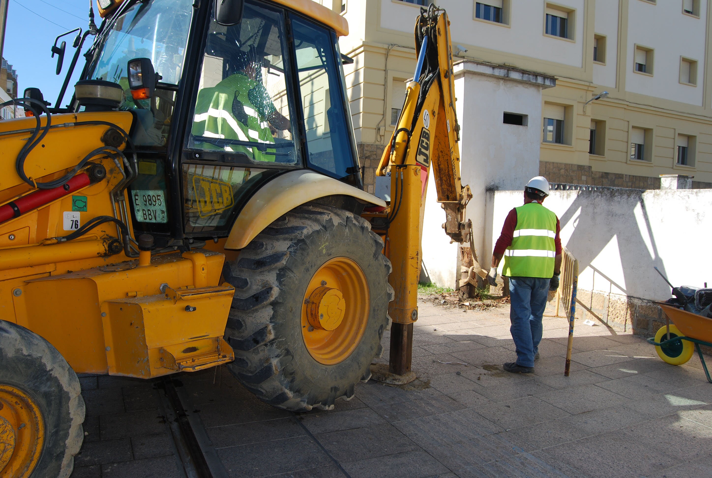 Imágenes históricas: Los años de obras del tranvía de la Bahía de Cádiz