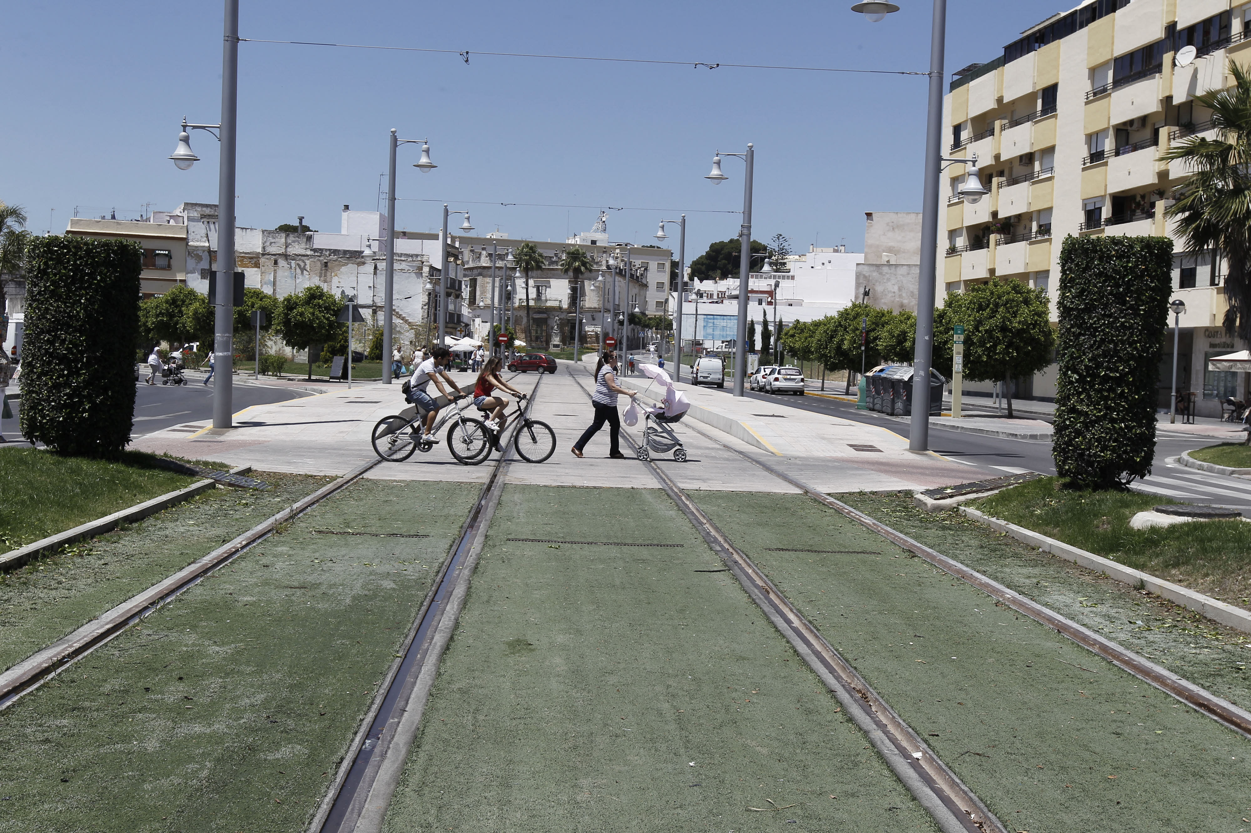 Imágenes históricas: Los años de obras del tranvía de la Bahía de Cádiz