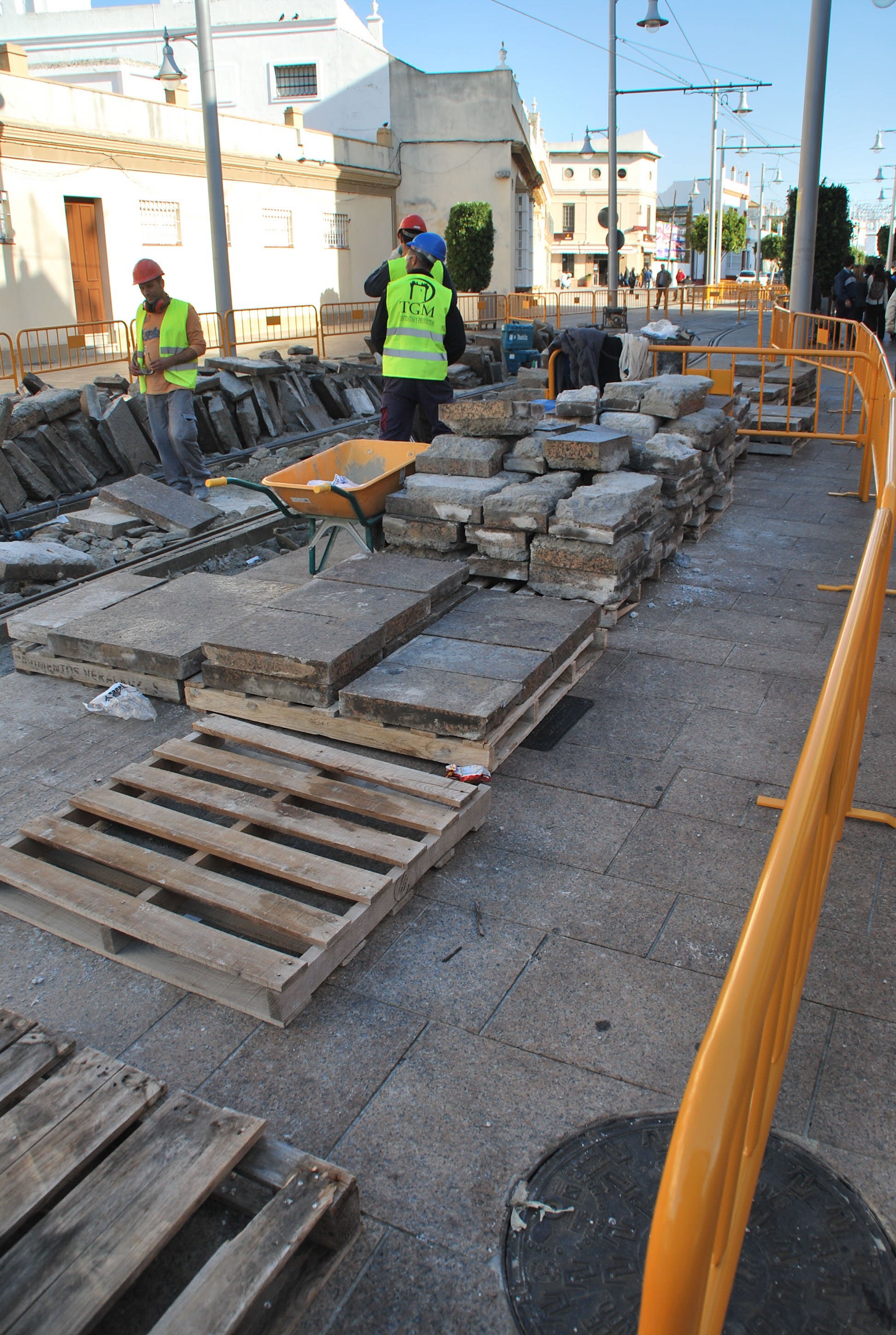 Imágenes históricas: Los años de obras del tranvía de la Bahía de Cádiz