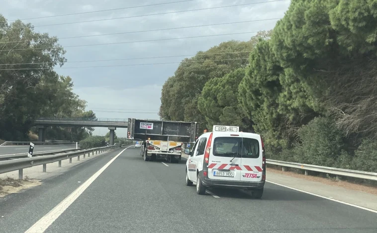 Retenciones en la autopista Sevilla-Cádiz