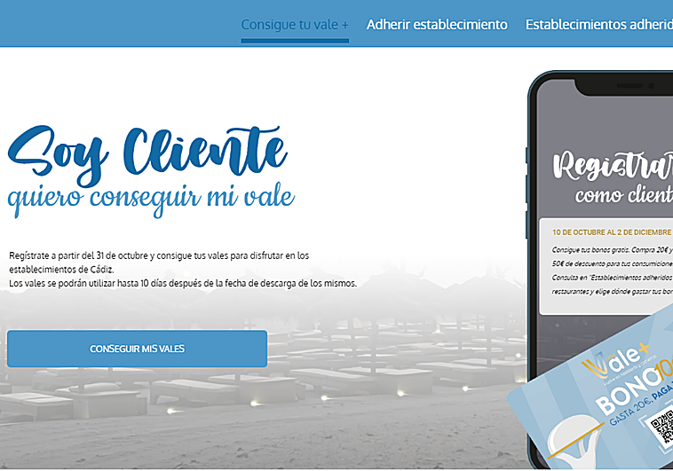 Un nuevo colapso en la web de 'Cádiz vale más' provoca fallos a los usuarios registrados