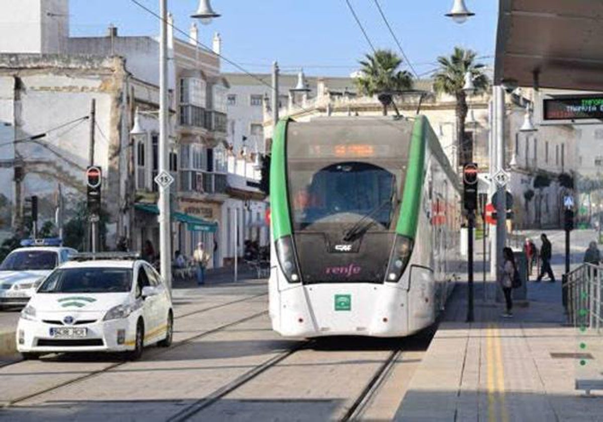 El Trambahía registró una incidencia en la tarde del miércoles.