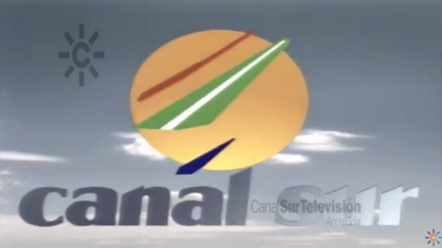 El primer logo de Canal Sur, denominado el 'huevo frito' cariñosamente.