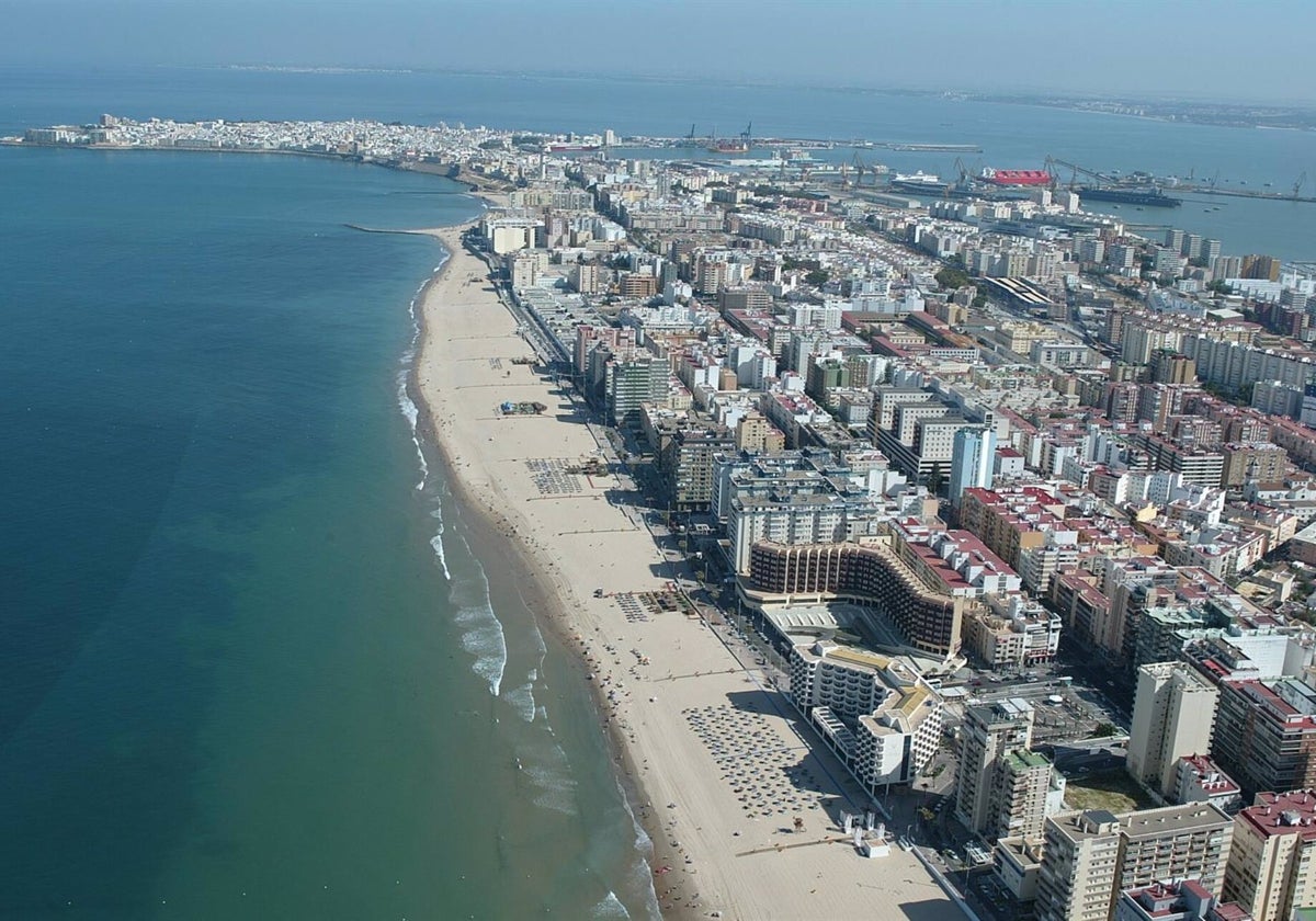 Vista aérea de Cádiz