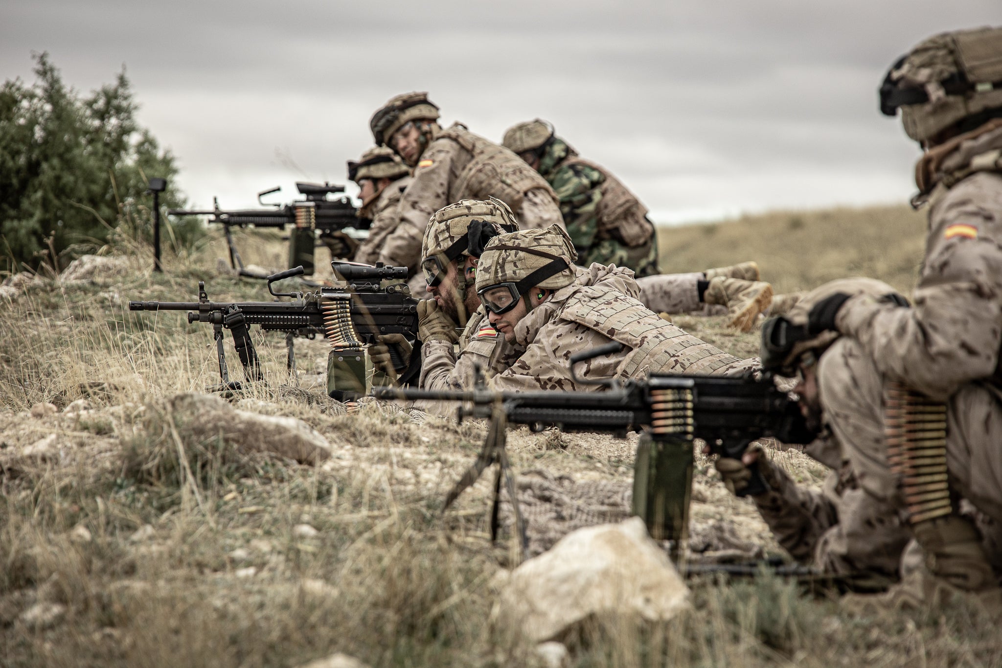 Maniobras del Tercio de Armada en Albacete: Temperaturas bajo cero y ejercicios de tiro real