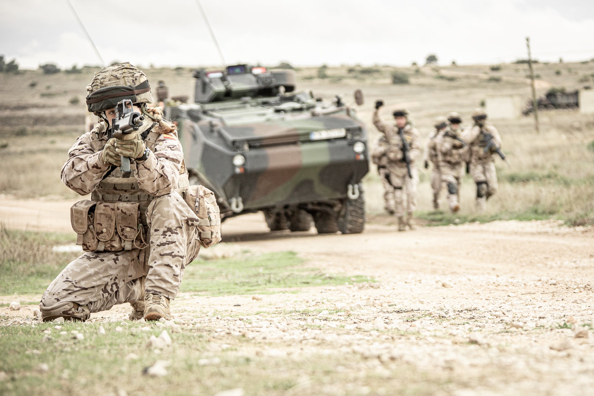 Maniobras del Tercio de Armada en Albacete: Temperaturas bajo cero y ejercicios de tiro real