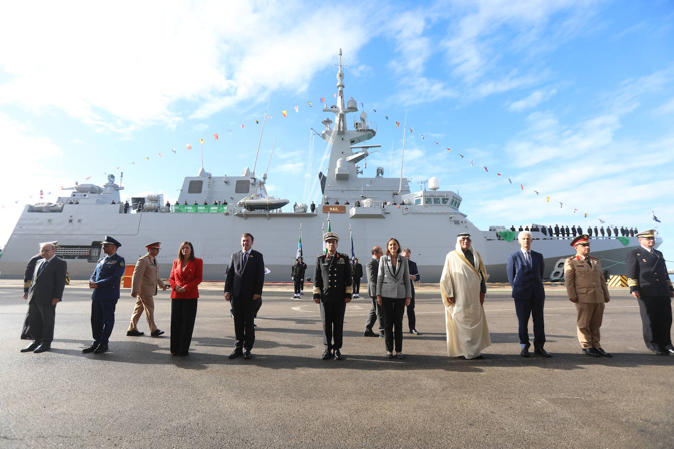 Ceremonia de entrega de la corbeta &#039;Hail&#039; en Navantia San Fernando