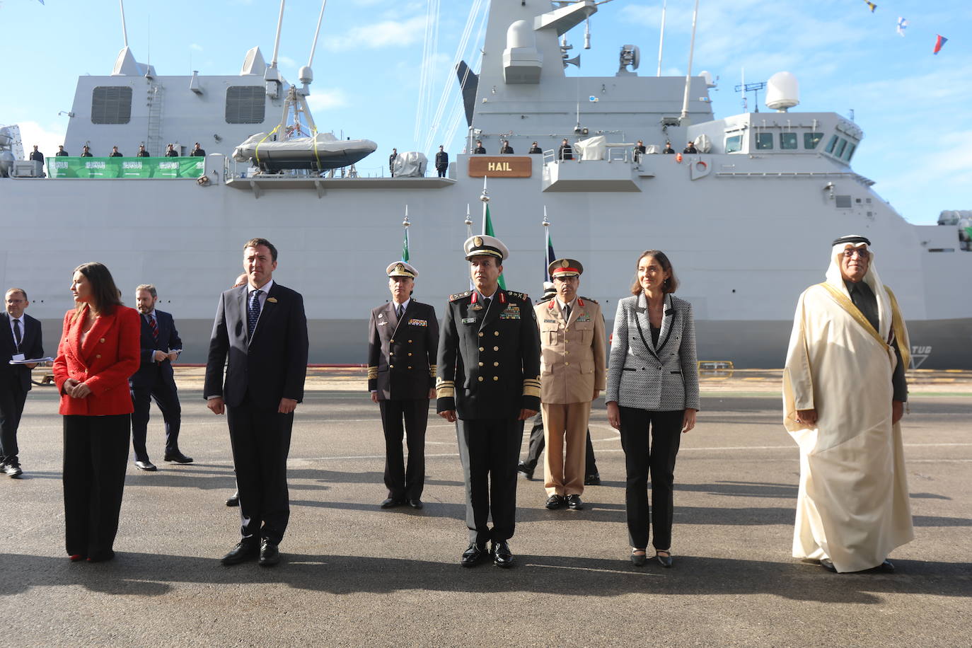 Ceremonia de entrega de la corbeta &#039;Hail&#039; en Navantia San Fernando