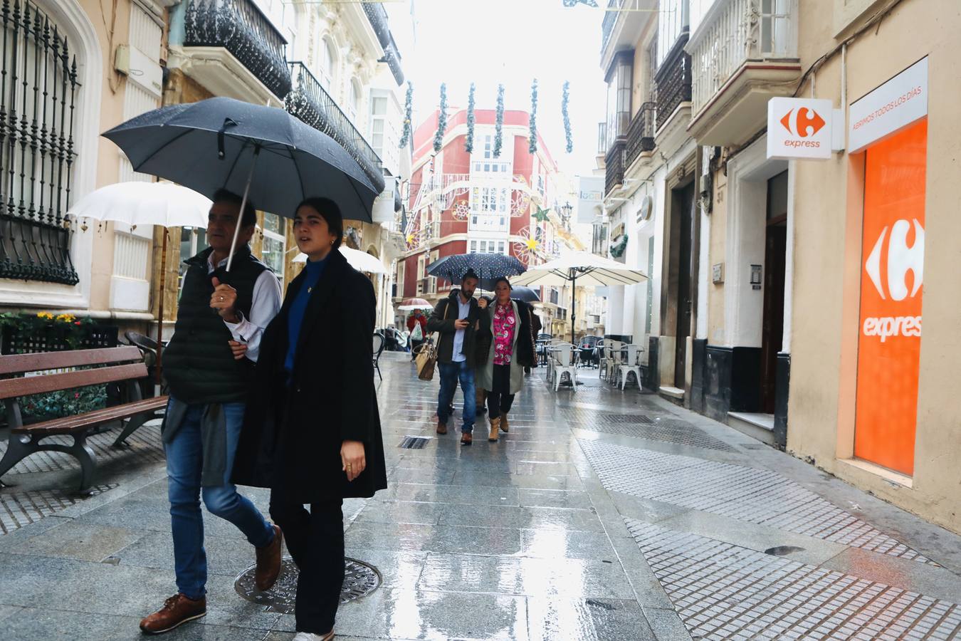 Fotos: El temporal de viento y lluvia en Cádiz, en imágenes