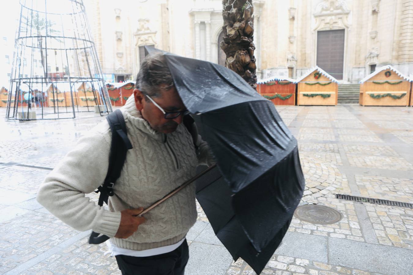 Fotos: El temporal de viento y lluvia en Cádiz, en imágenes
