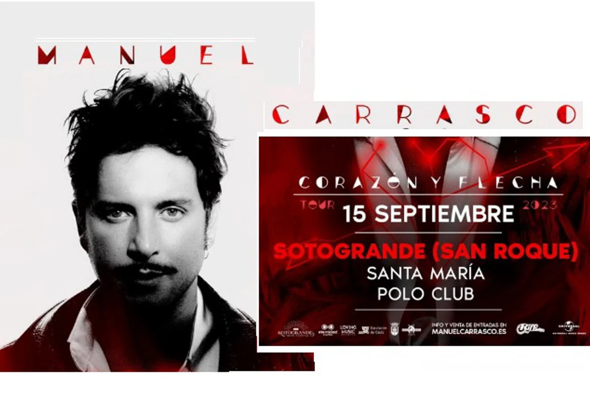 Manuel Carrasco actuará en concierto el 15 de septiembre en Sotogrande, en San Roque
