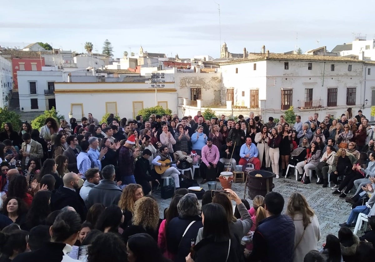 Celebración de una zambomba en Jerez.