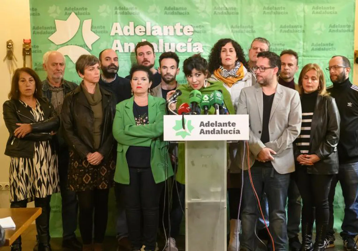 Teresa Rodríguez descarta que Adelante Andalucía se integre en el proyecto &#039;Sumar&#039; de Yolanda Díaz