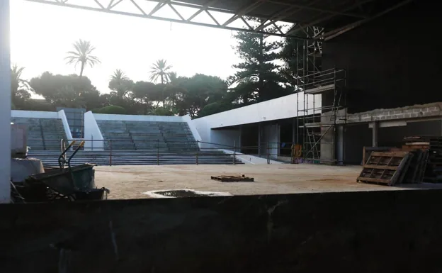 Estado actual de las obras del Teatro del Parque, que se prevé que finalicen en 2023.