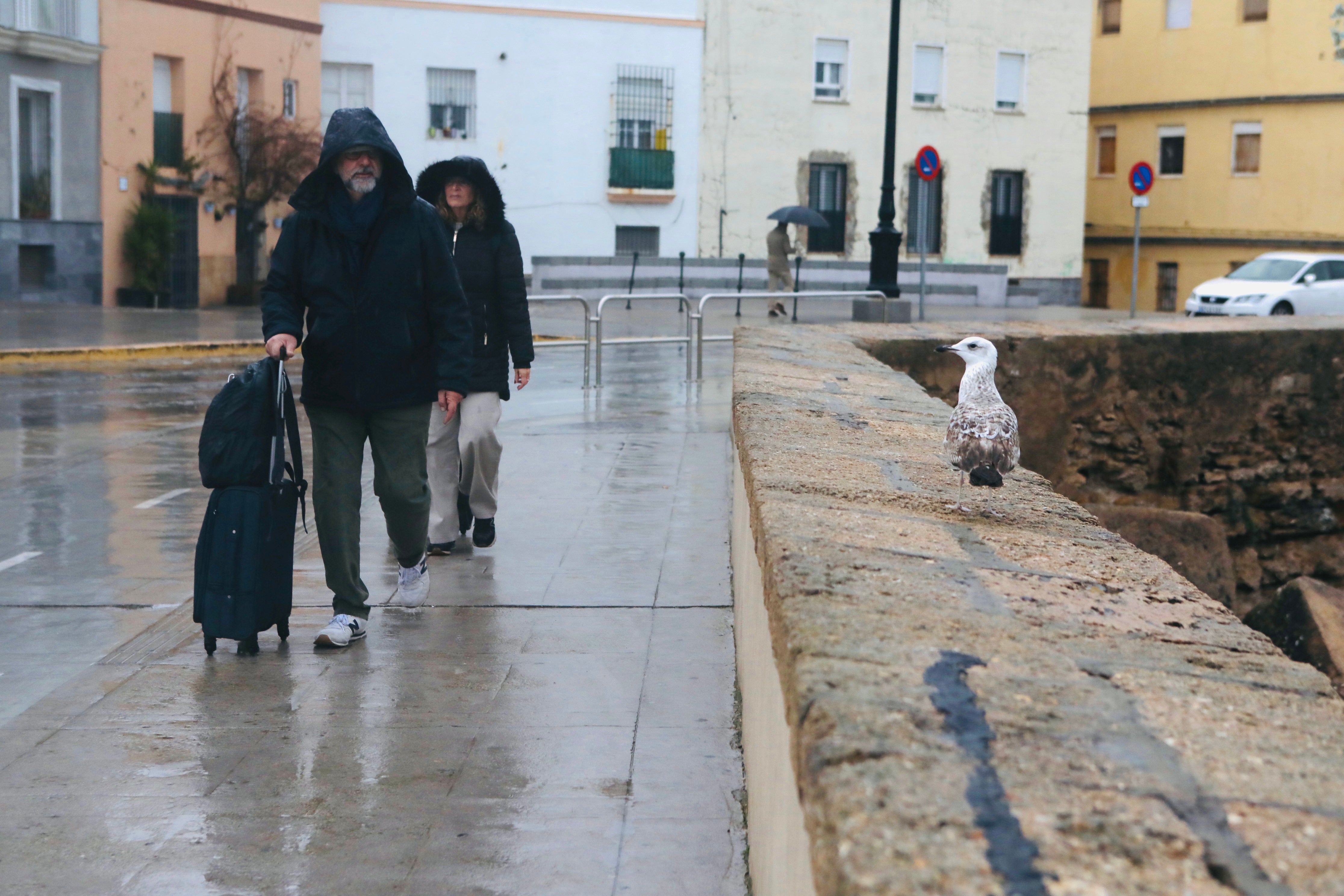 En imágenes: Aviso amarillo por fuertes lluvias en Cádiz