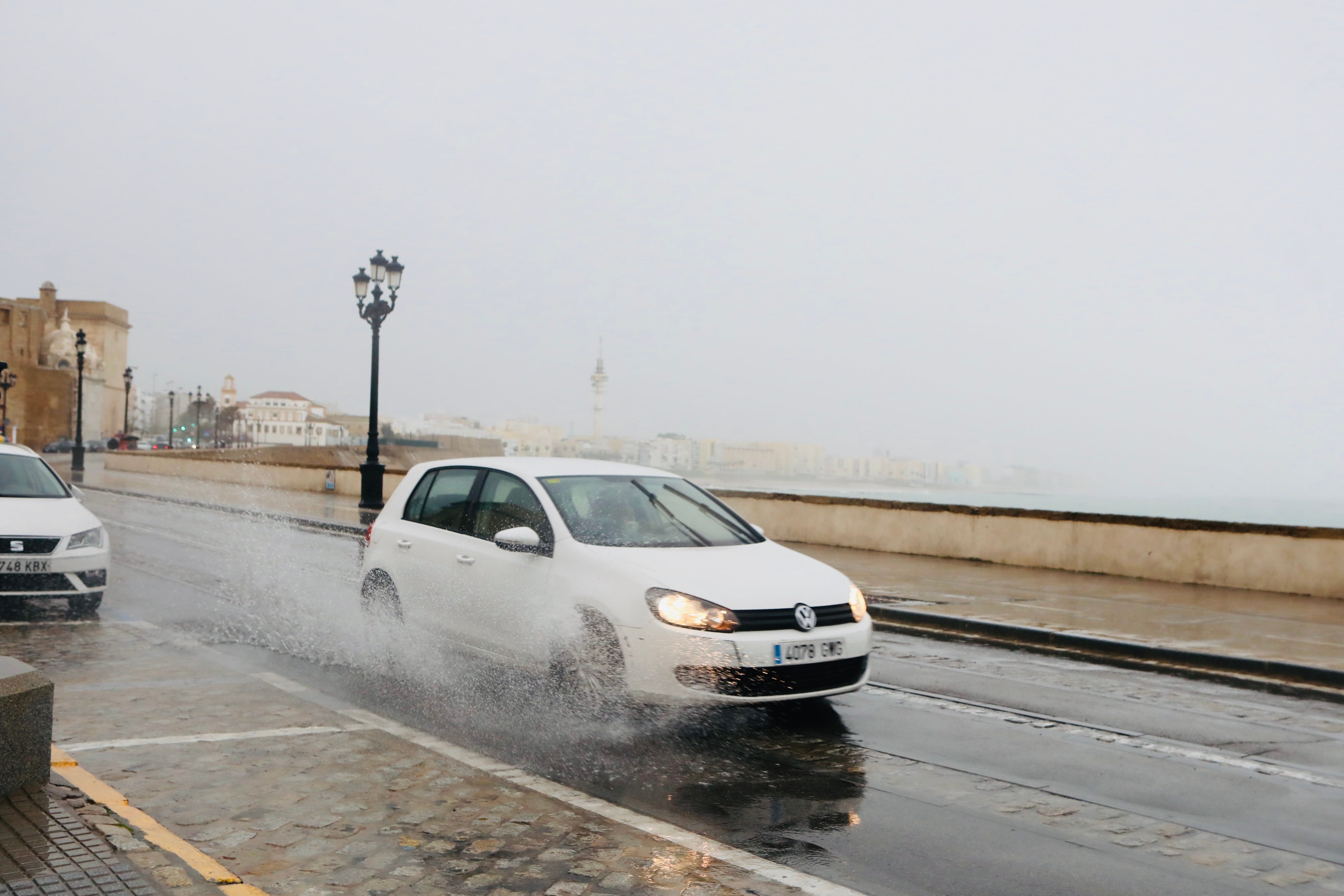 En imágenes: Aviso amarillo por fuertes lluvias en Cádiz