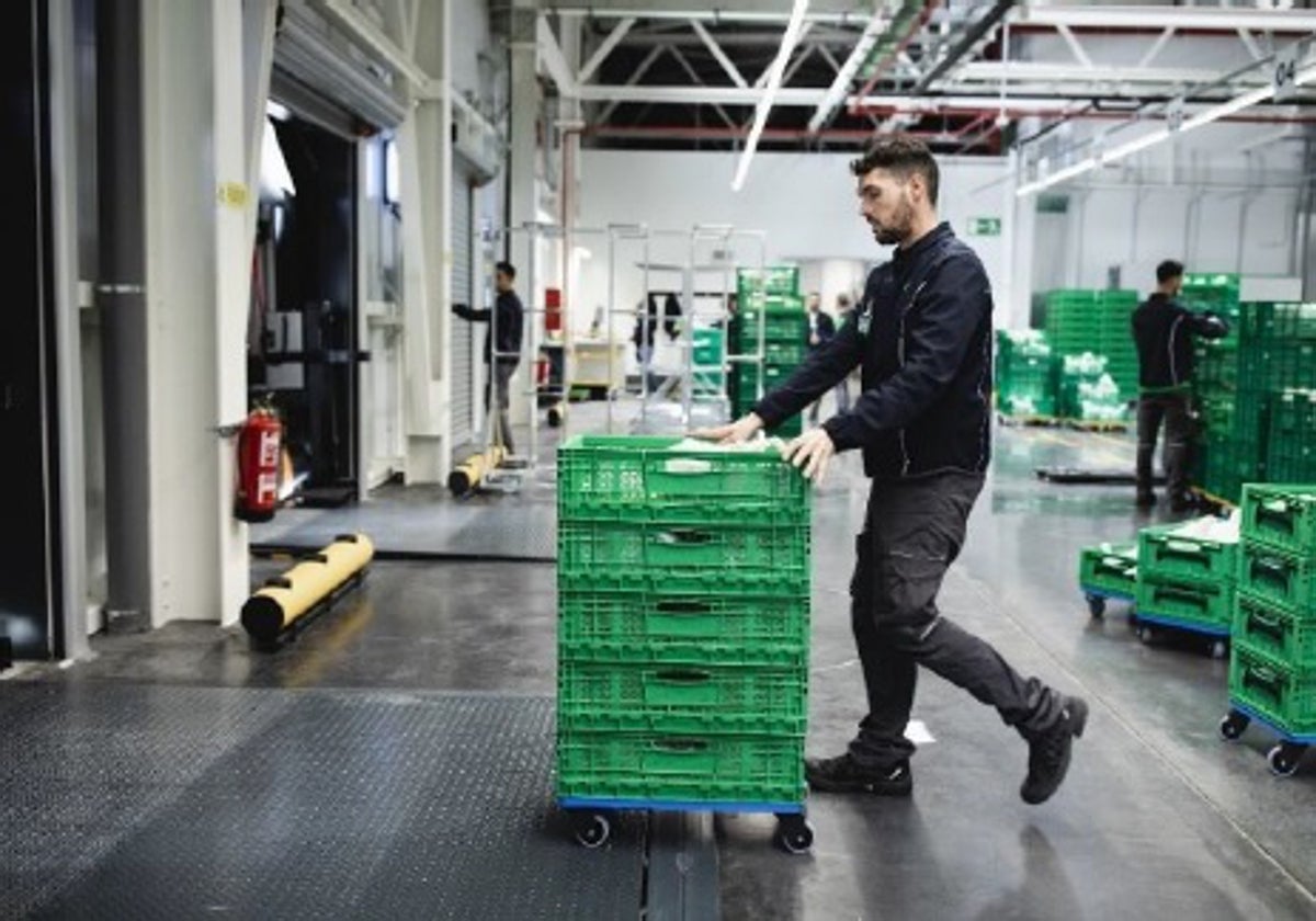 Trabajador en el interior de la Colmena