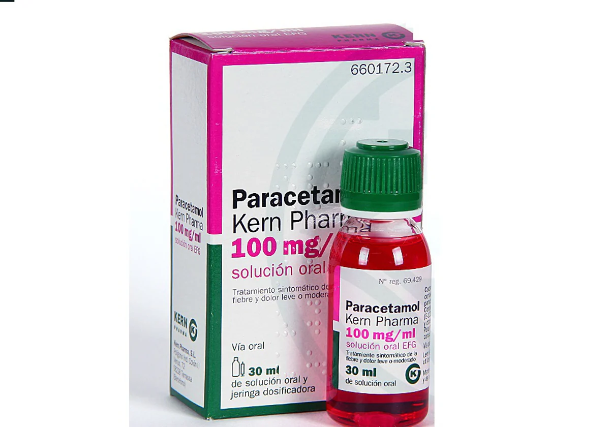 Paracetamol Kern Pharma solución oral tiene problema de suministro