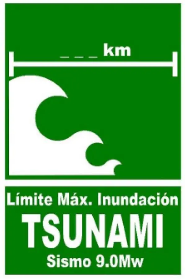 Imágenes: las señales de evacuación en caso de tsunami en Cádiz