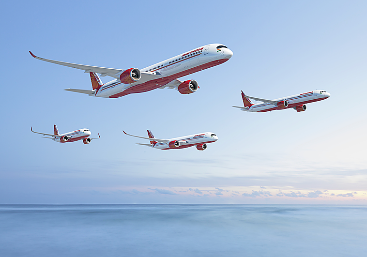 Air India encarga 250 aviones a Airbus que benefician a las plantas y a la industria auxiliar de Cádiz