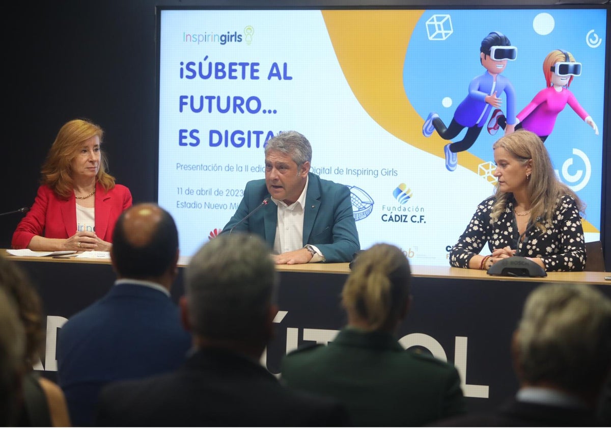 Rueda de prensa de la presentación del proyecto de 'Inspiring Girls' en la provincia de Cádiz.